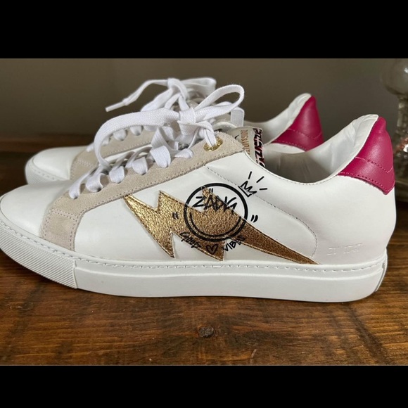 NEW Zadig and Voltaire leather sneakers - Picture 3 of 11